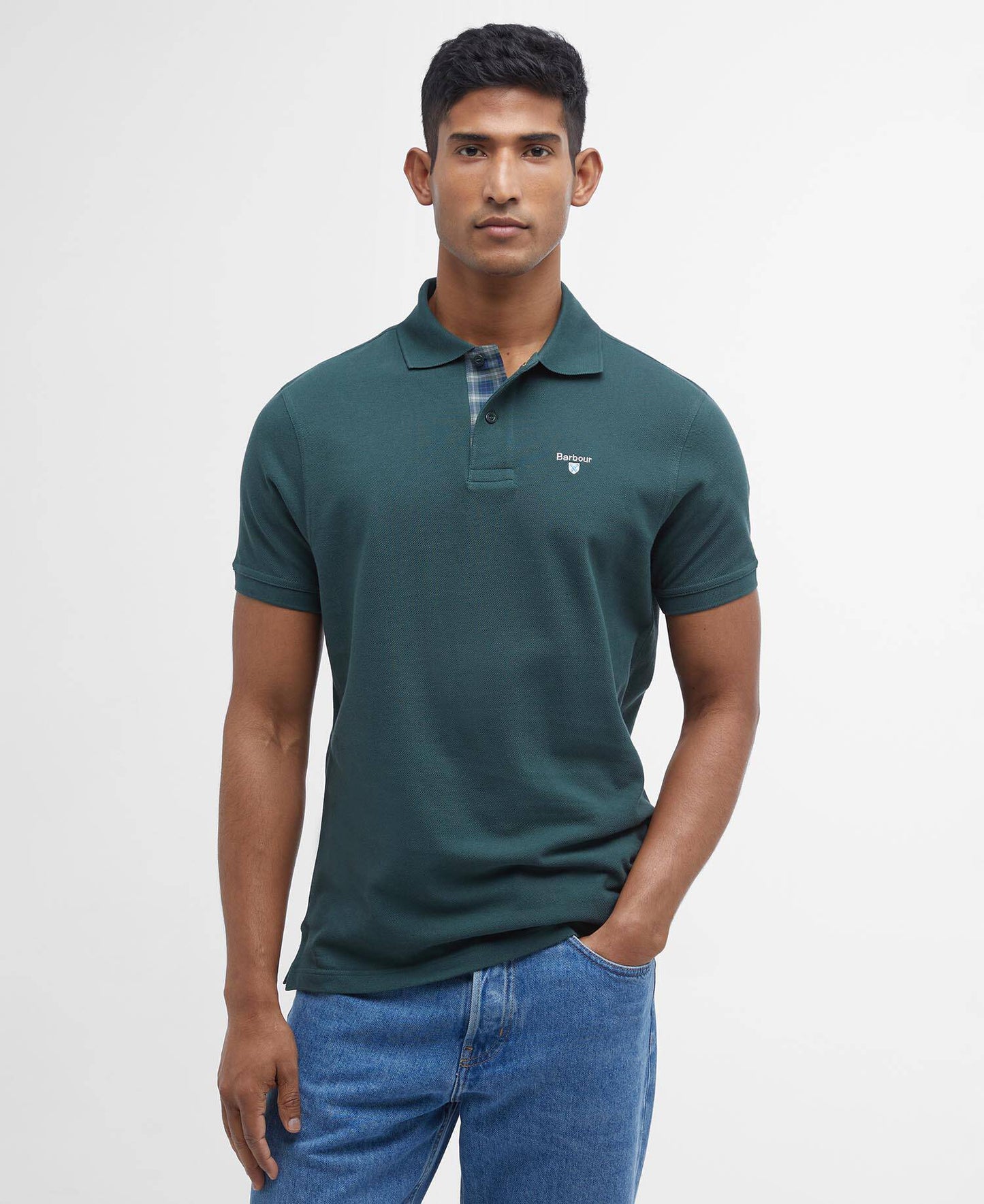 Tartan Pique Polo Shirt