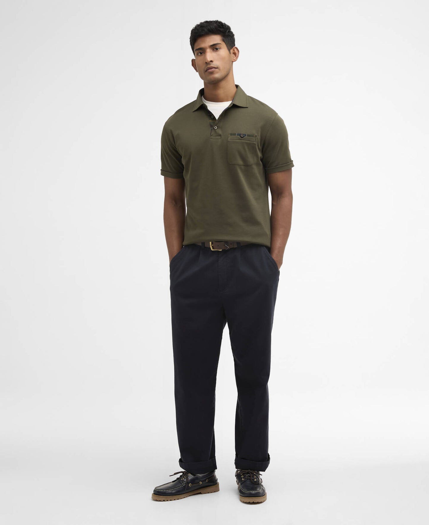 BARBOUR Polo Corpatch a maniche corte leggermente aderente