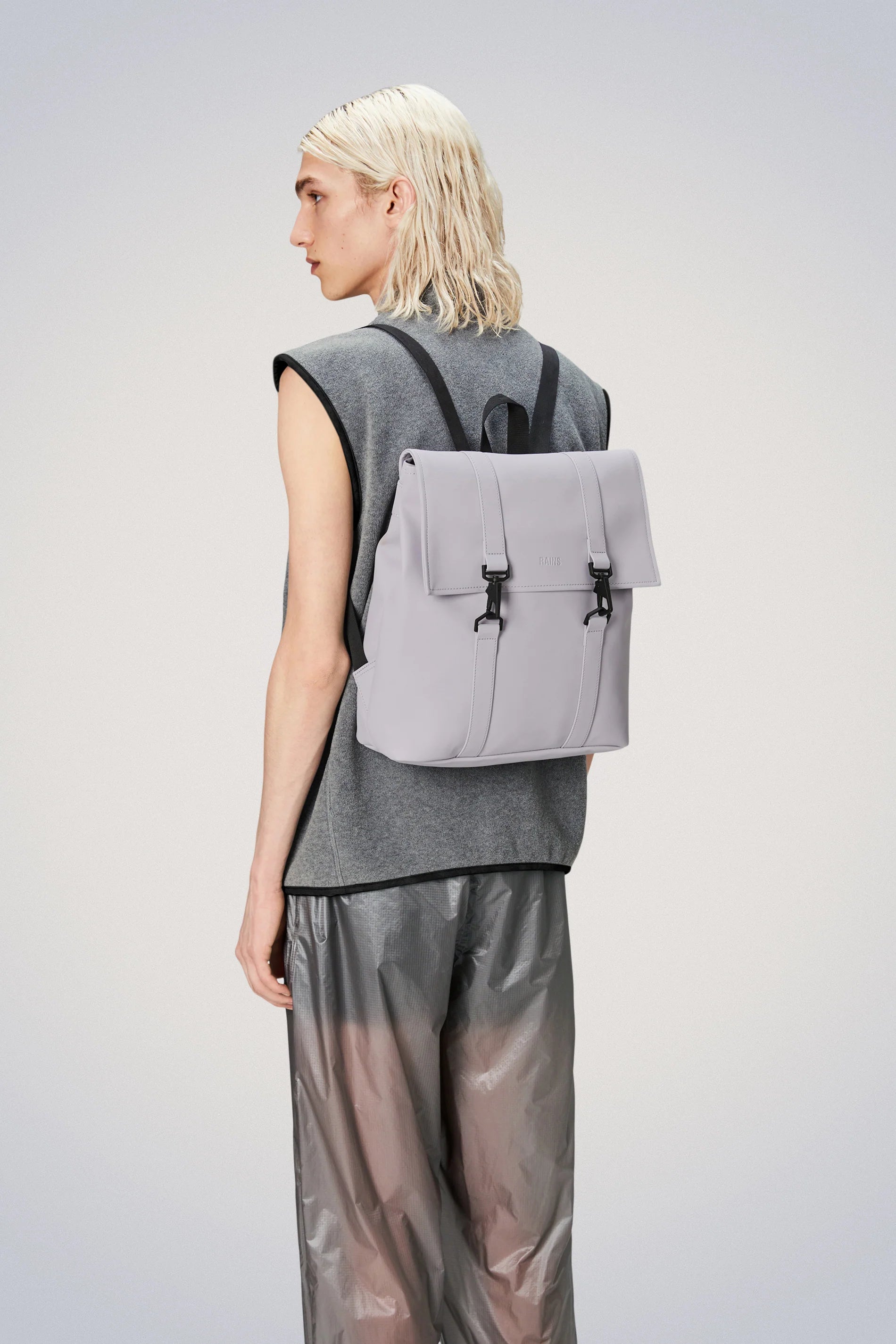 Rains Zaino Rolltop Rucksack 13160 Grigio Rains Zaino Rolltop Rucksack 13160 Grigio