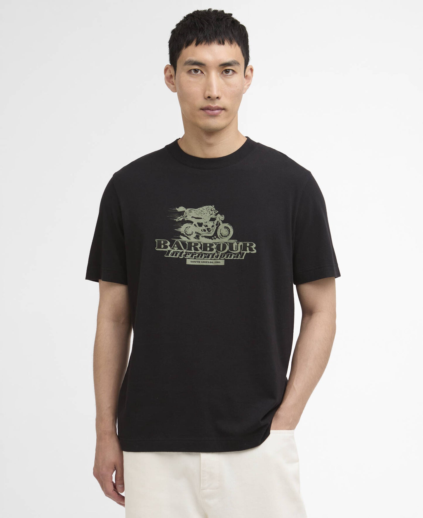 BARBOUR T-shirt con stampa Dukes Cafe