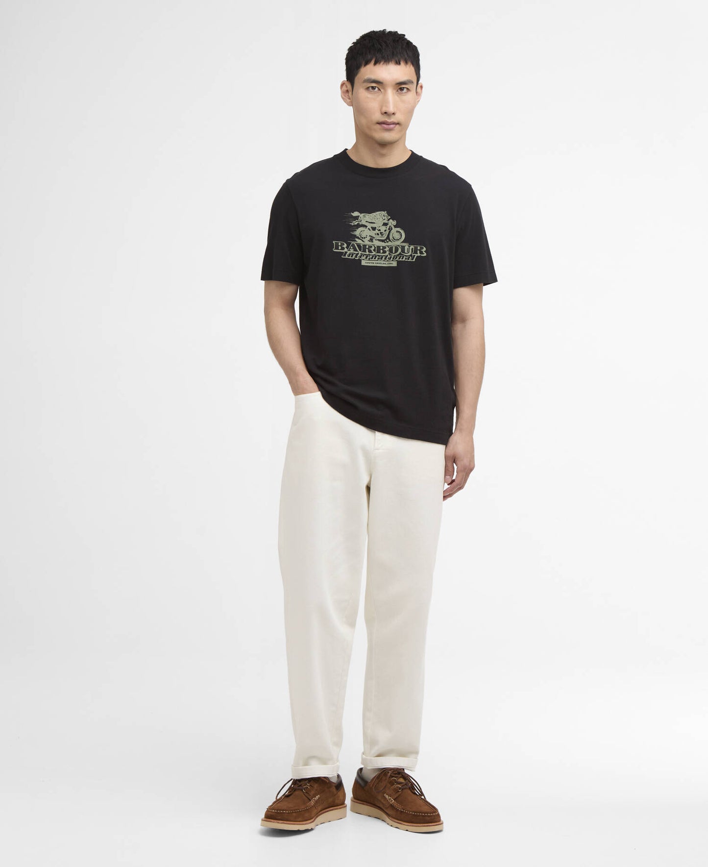 BARBOUR T-shirt con stampa Dukes Cafe
