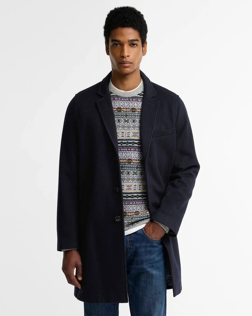 Barbour Cappotto in lana Umbridge leggermente aderente