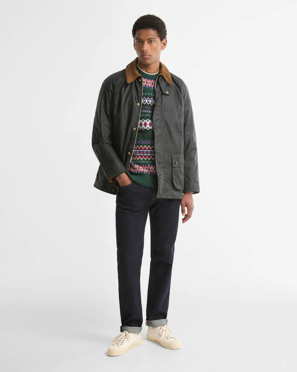 Barbour Festive Ashby Waxed Jacket