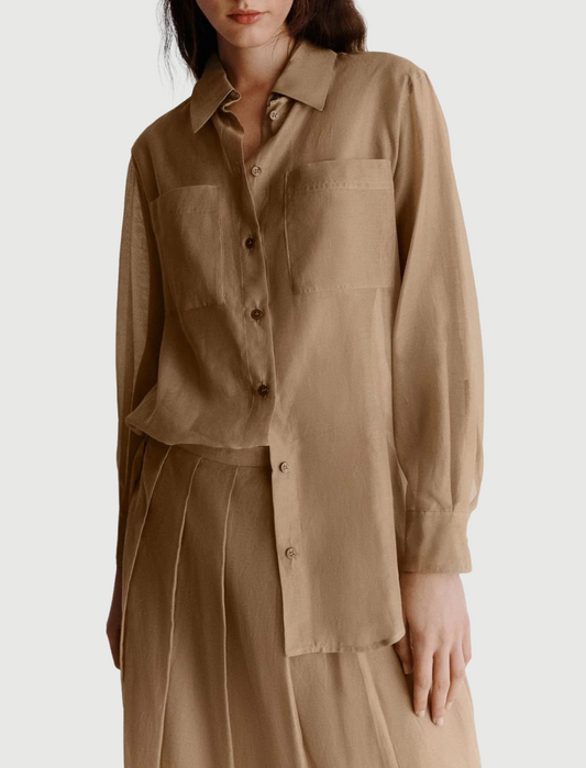Marella Camicia Cennare Beige Donna 
