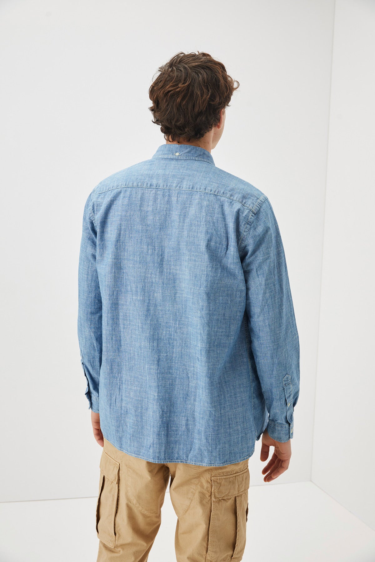 Roy Roger's Camicia Chambray Light bleach