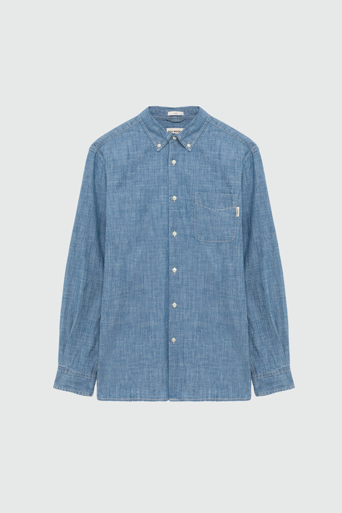 Roy Roger's Camicia Chambray Light bleach