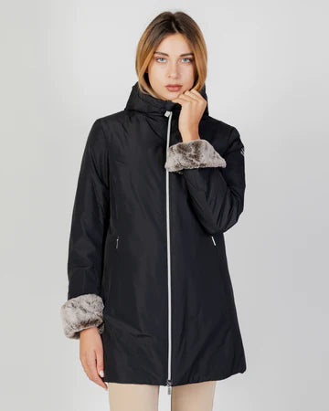 SUNS Giubbino donna Marmolada Fur con cappuccio