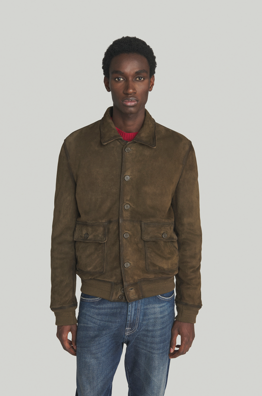 Roy Roger's Newman Jacket in vintage effect Suede
