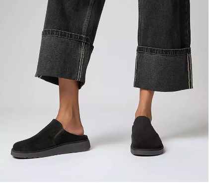 Fitflop GEN-FF Sabot in pelle scamosciata elasticizzata