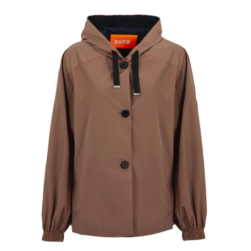 Suns trench donna double con cappuccio 