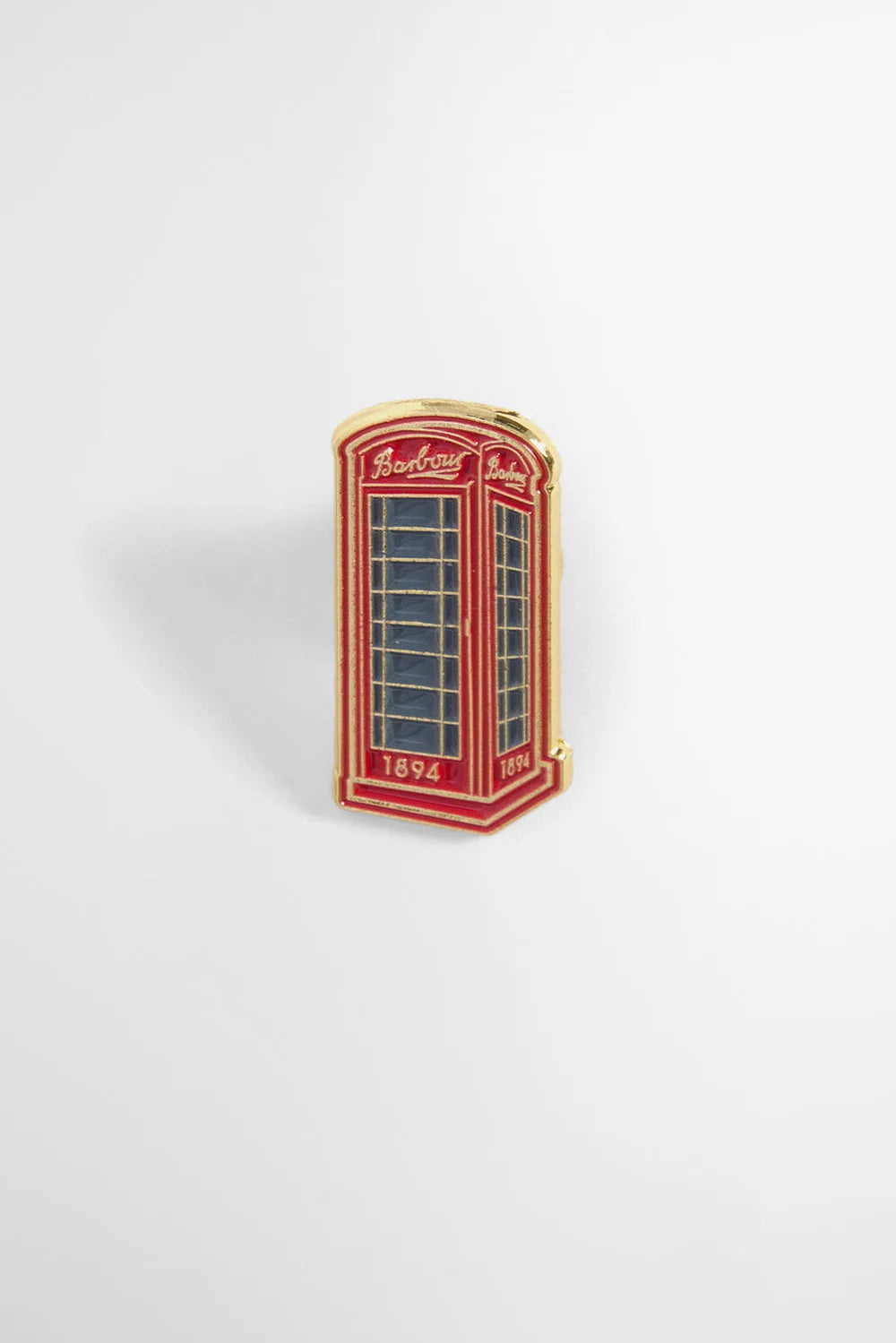 Barbour Phone Box Pin Badge