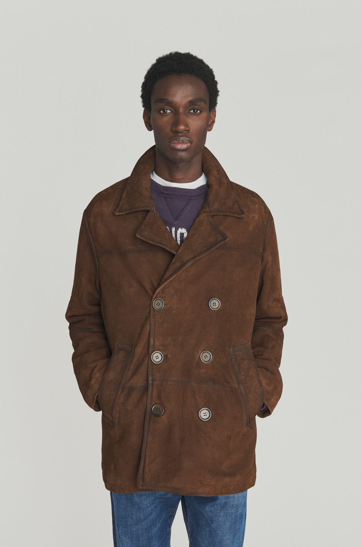 Roy Roger's Vintage effect suede Peacot