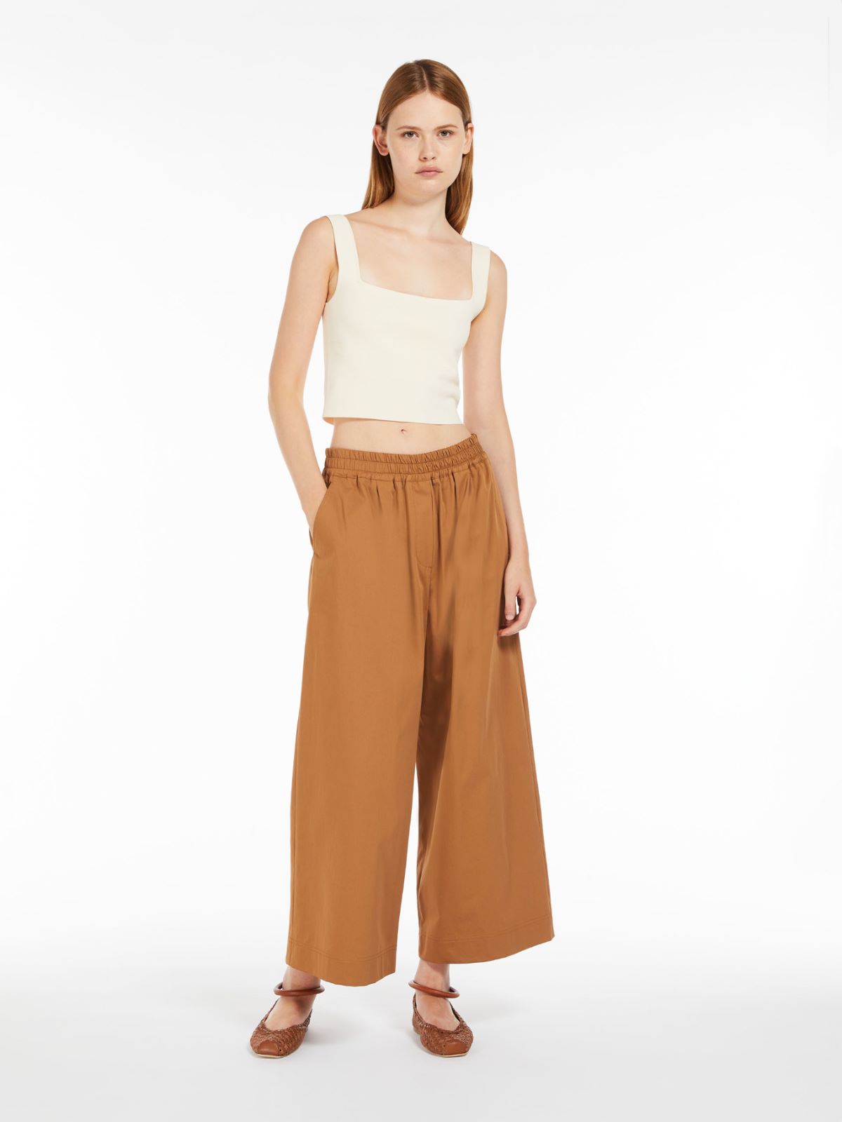 WeekEnd Max Mara pantalone morbido in cotone