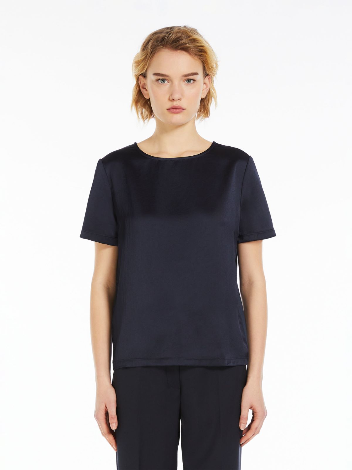 WeekEnd Max Mara t-shirt in raso tecnico e jersey