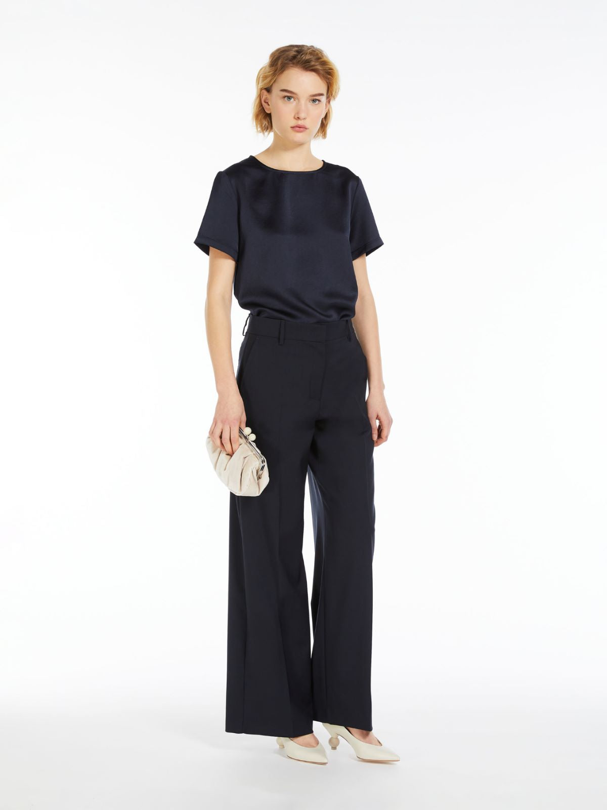 WeekEnd Max Mara t-shirt in raso tecnico e jersey
