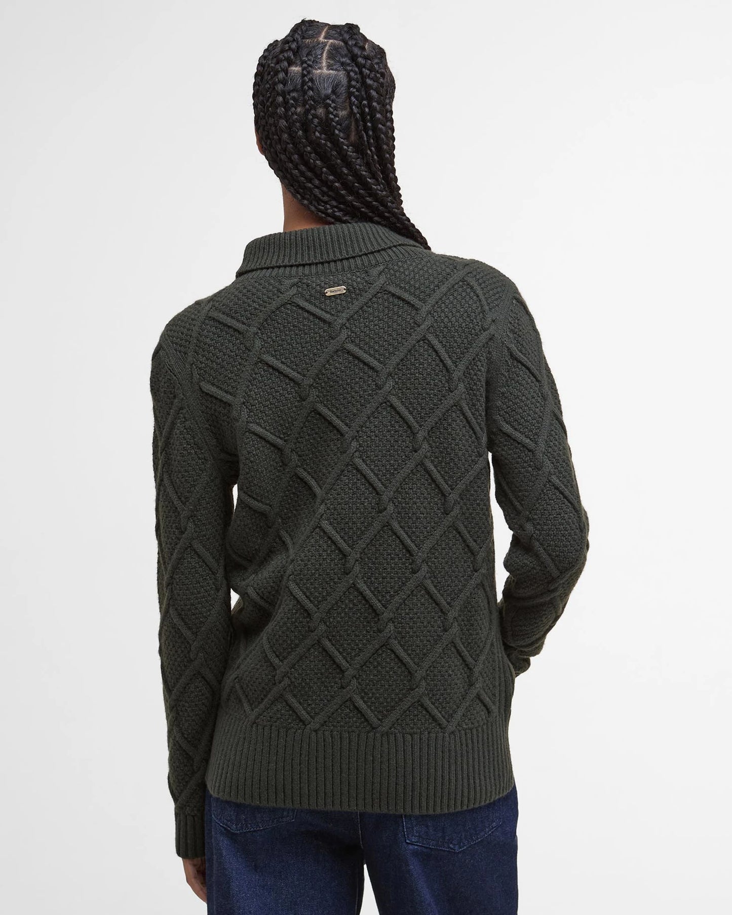 Barbour Felpa a maglia con collo arrotolato Burne