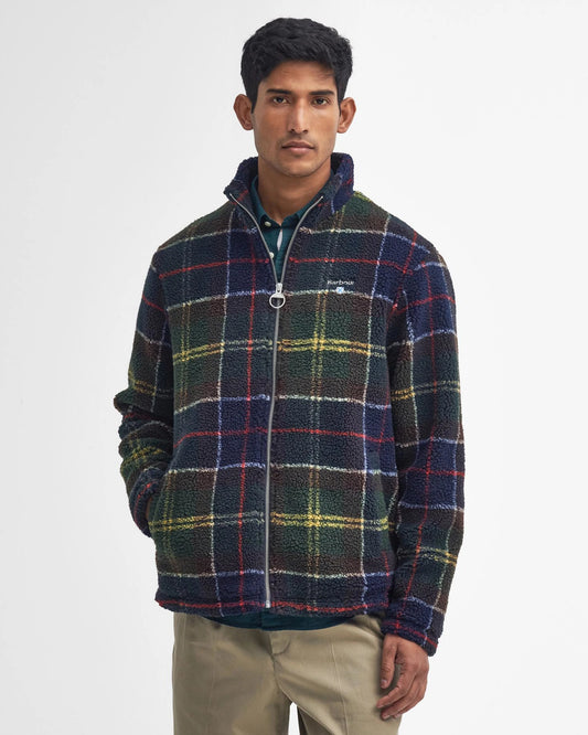 Barbour Pile Sherpa con Motivo Tartan