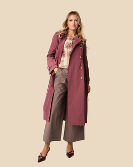 Alessia Santi - Trench antigoccia con cintura marmellata