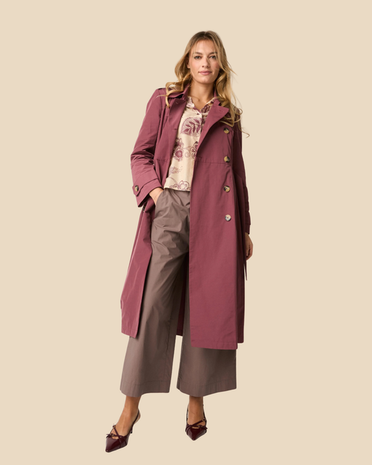 Alessia Santi - Trench antigoccia con cintura marmellata