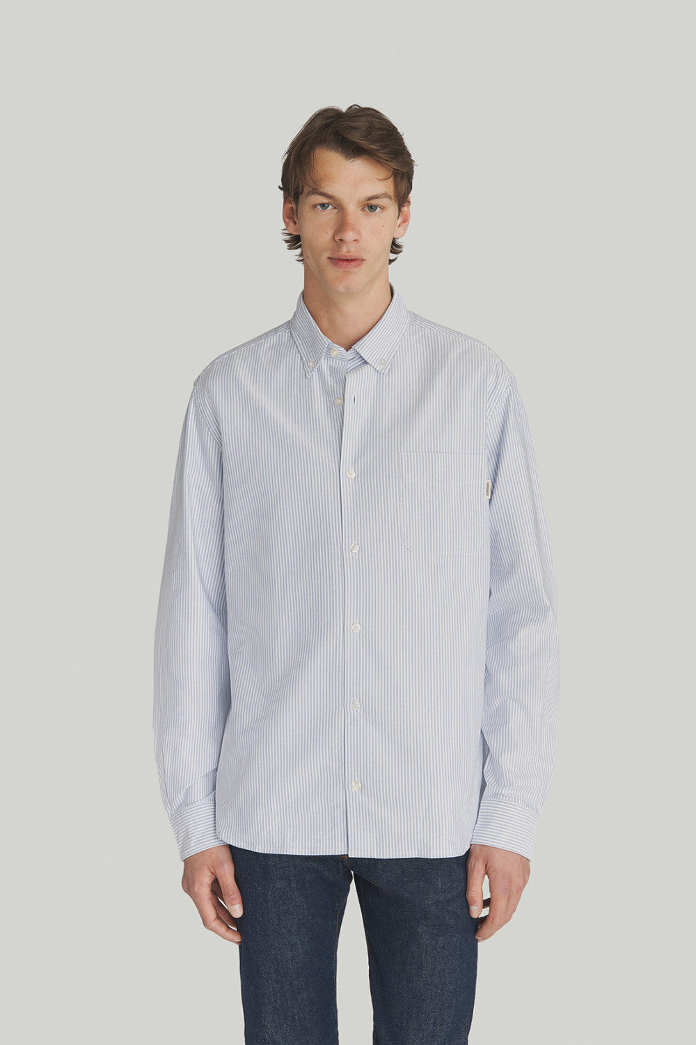 Roy Roger’s Camicia Oxford in Popeline a Righe