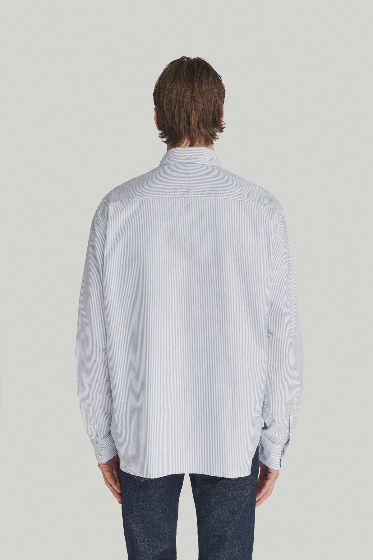 Roy Roger’s Camicia Oxford in Popeline a Righe