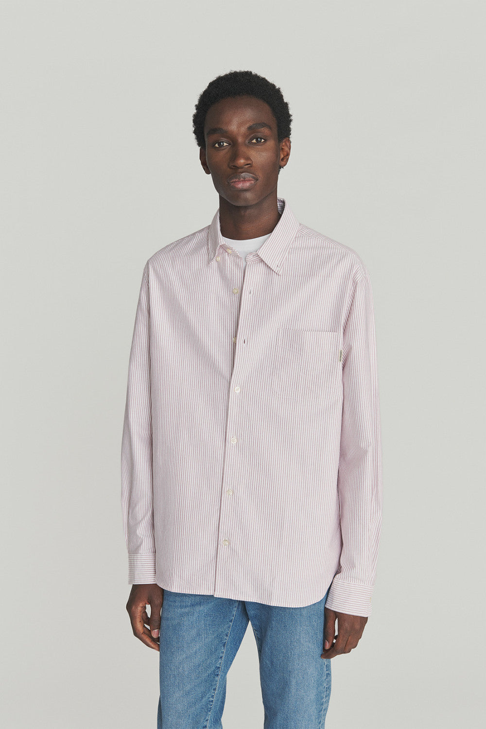 Roy Roger’s Camicia Oxford in Popeline a Righe