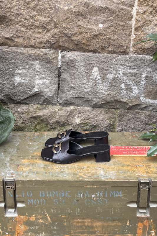 Ciabattina 860-96 tacco nero