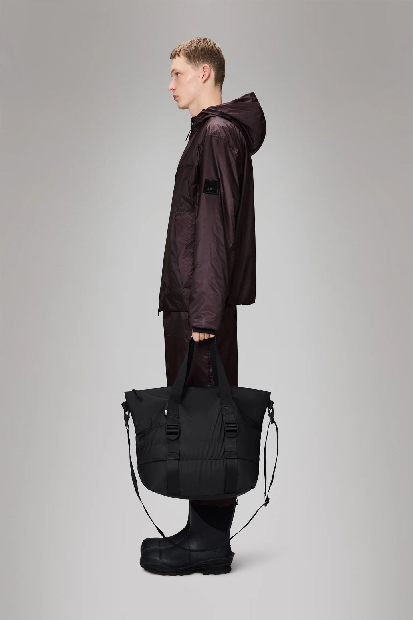 RAINS Puffer Mix Tote Bag Mini