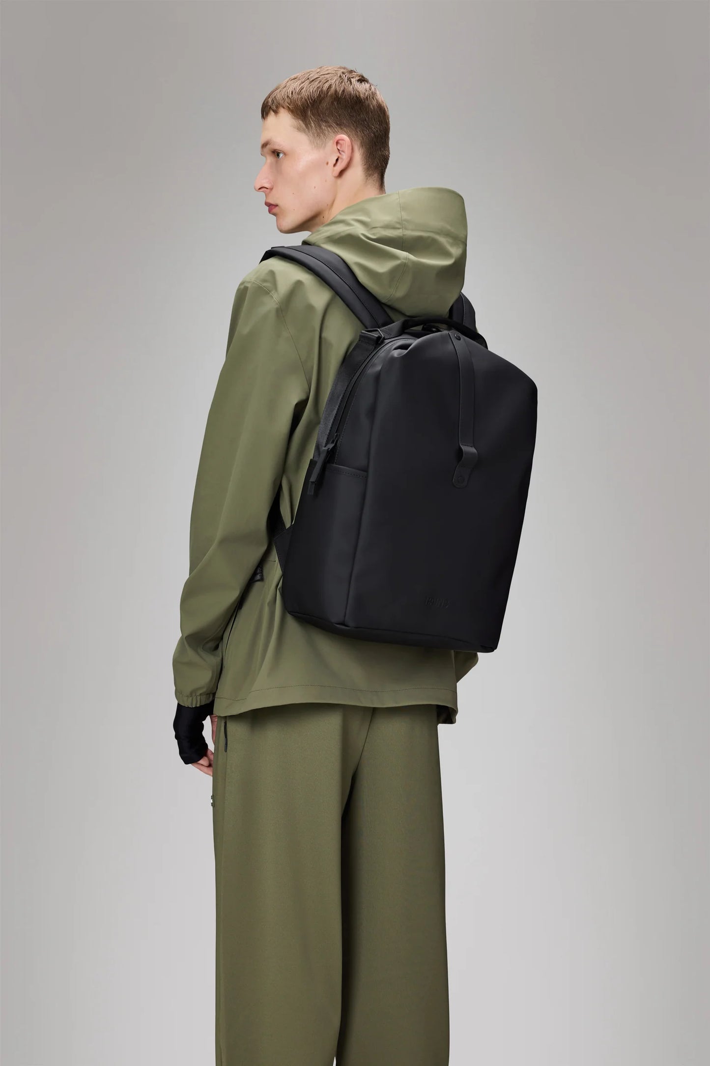 RAINS Clip Front Backpack