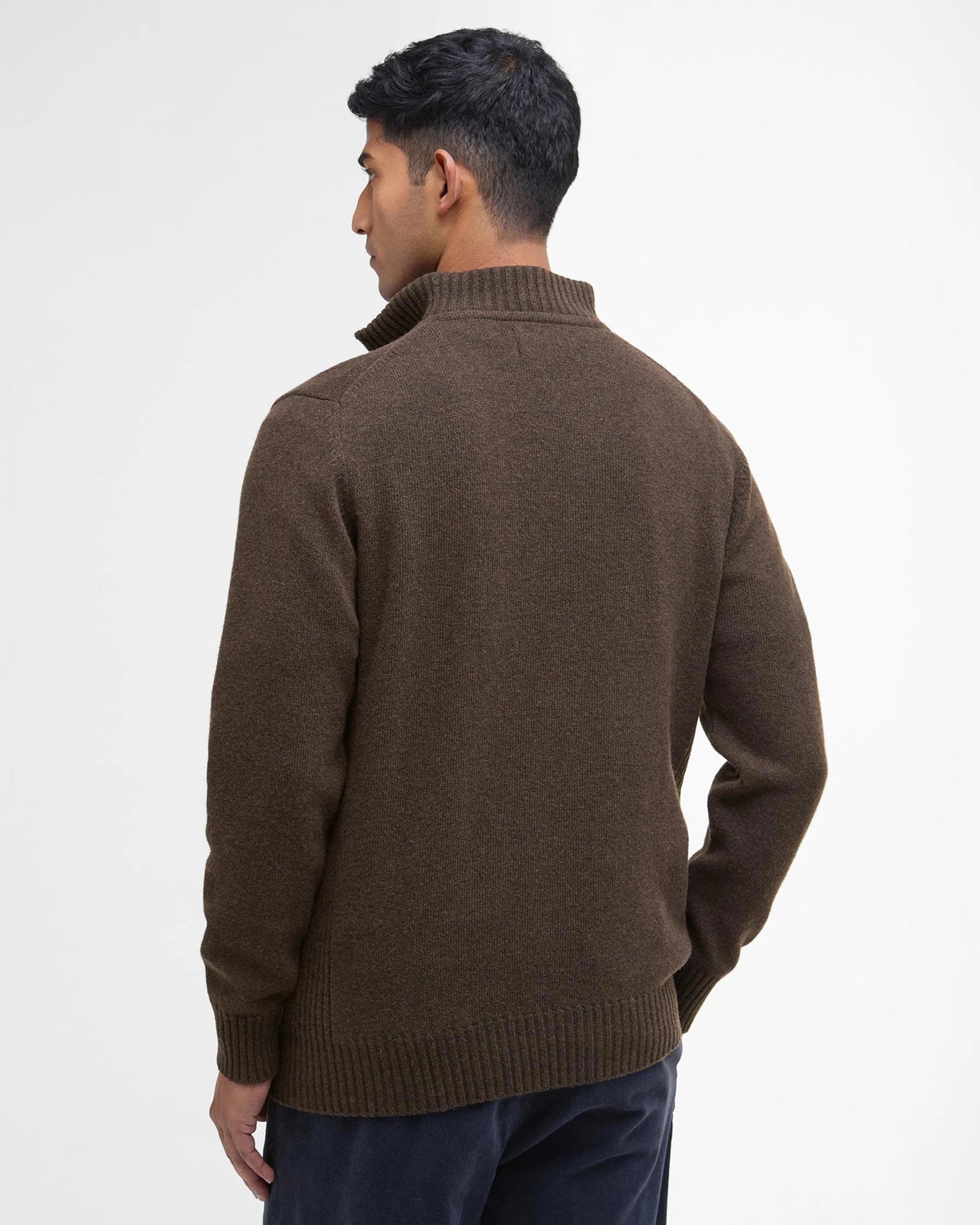 Barbour Maglione con Mezza Zip in Lana d’Agnello Essential