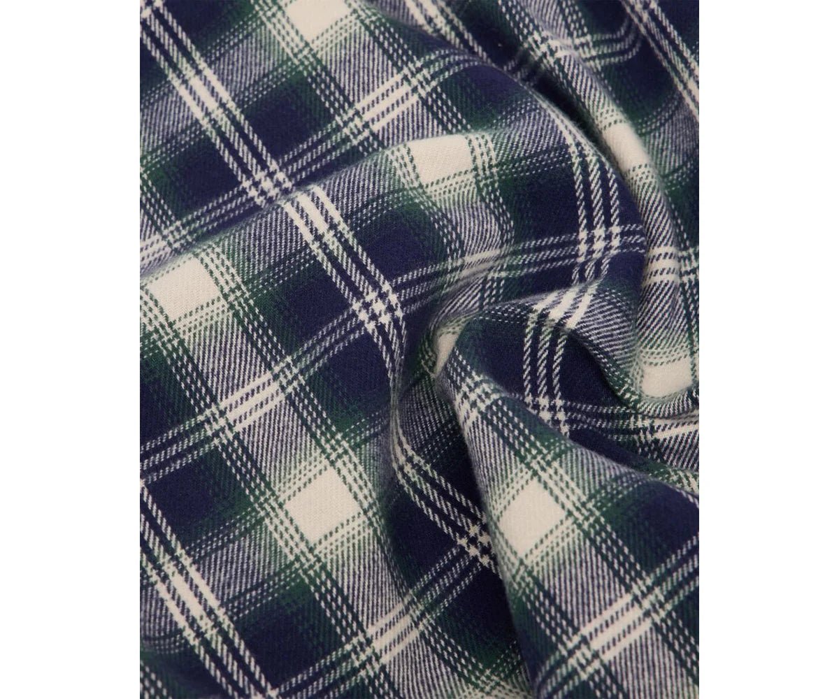 Work Shirt Ls Japan navy green