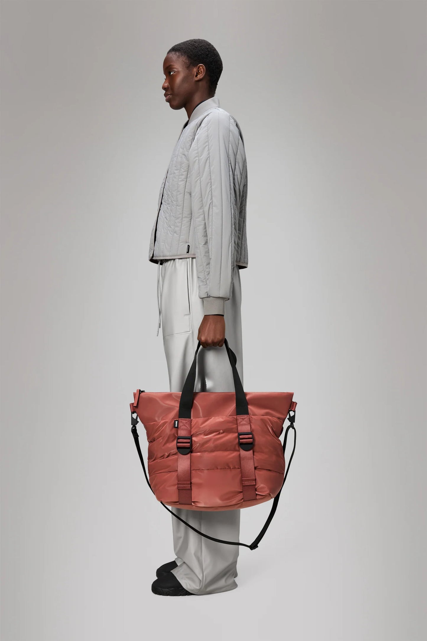 RAINS Puffer Mix Tote Bag Mini