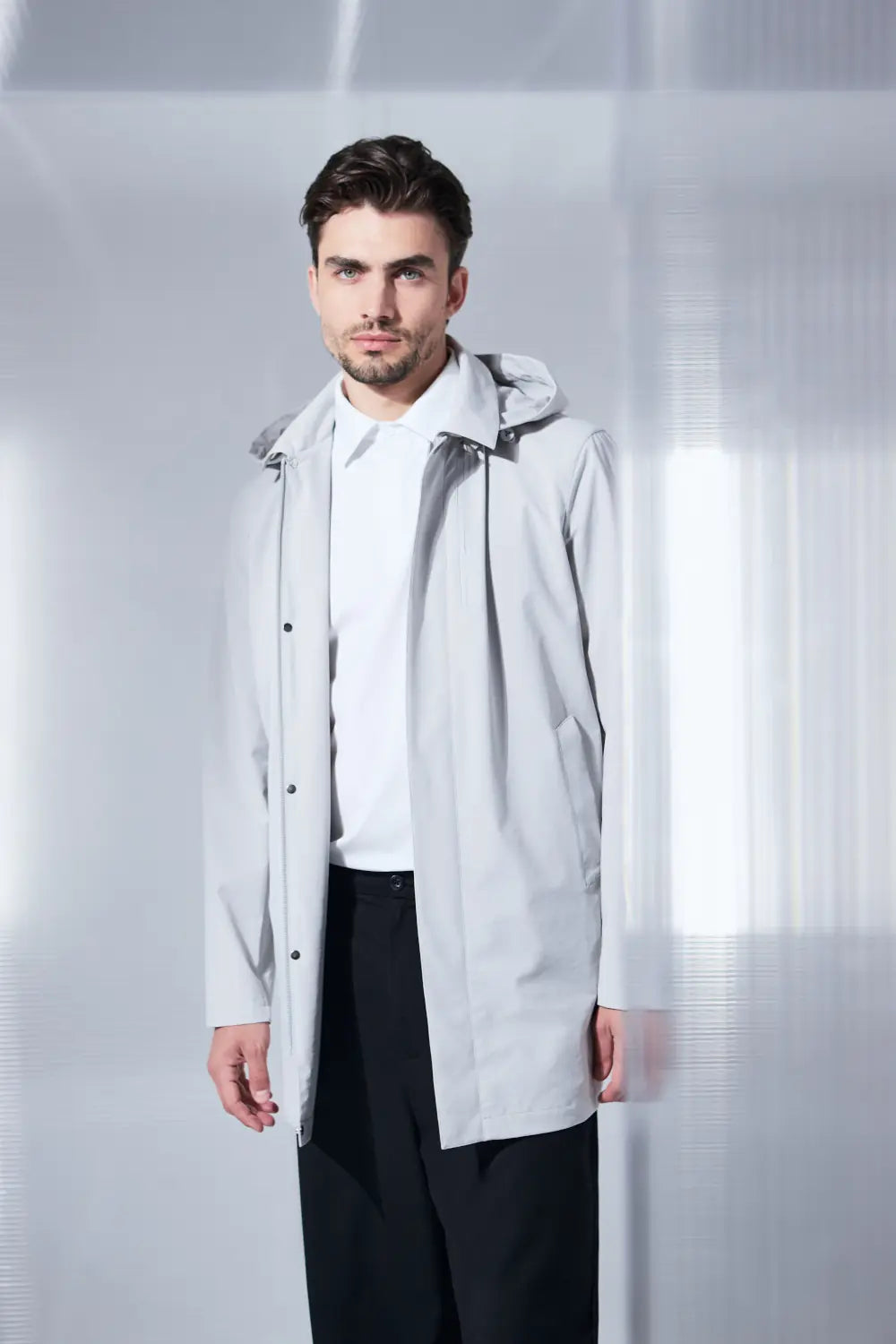 HESKIMO Trench Cappuccio