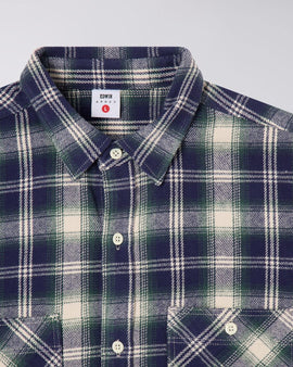 EDWIN Work Shirt LS Japan navy green