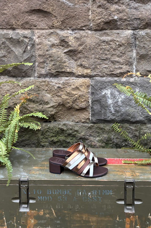 LUIS ANNE Sandalo fascette colorate