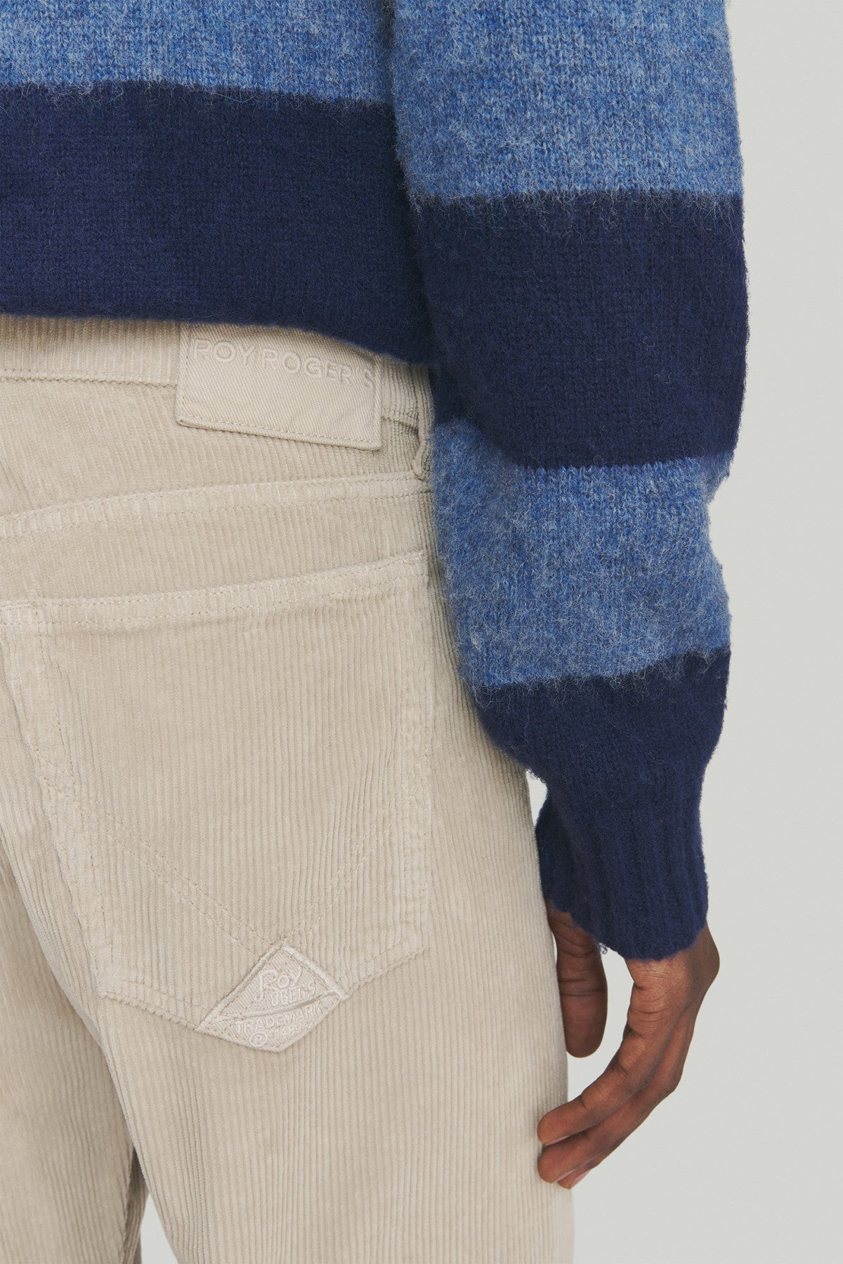 Roy Roger’s Pantalone Cult Plain in Velluto