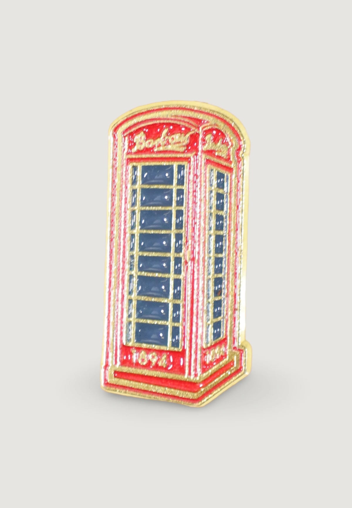 Barbour Phone Box Pin Badge